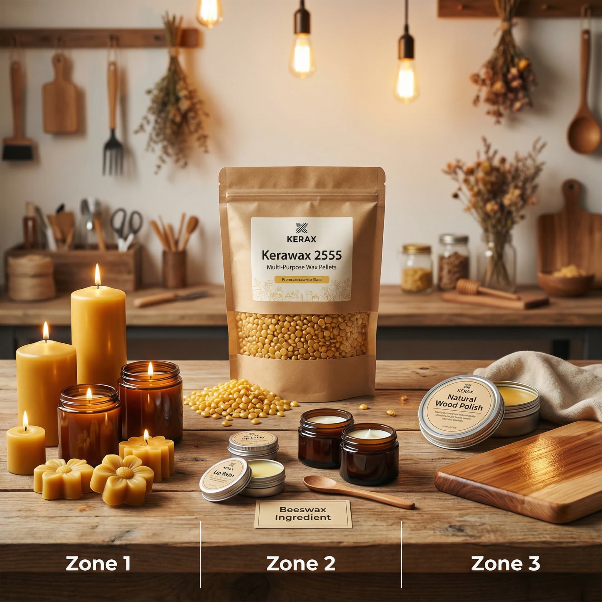 Kerawax 2555 Yellow Beeswax Pellets thumbnail 5