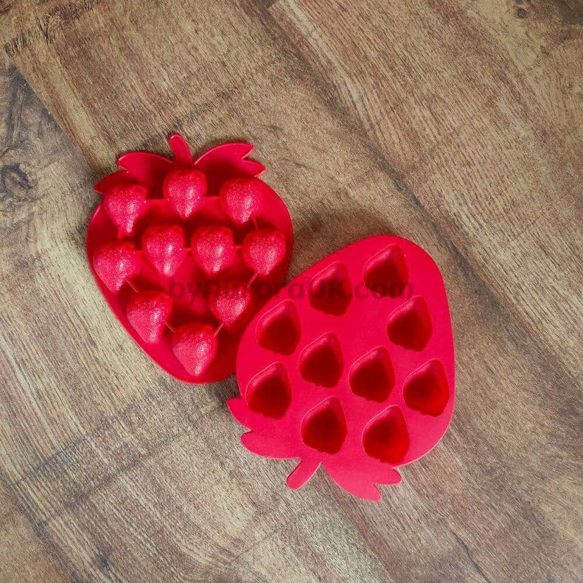 10 Cell Strawberry Silicone Mould